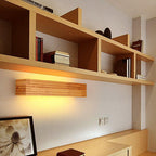 Premium Solid Wood LED Wall Sconce