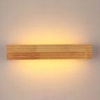 Premium Solid Wood LED Wall Sconce