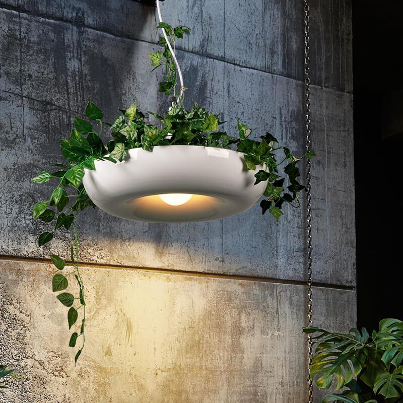 Contemporary Circle 1-Light Pendant Lamp