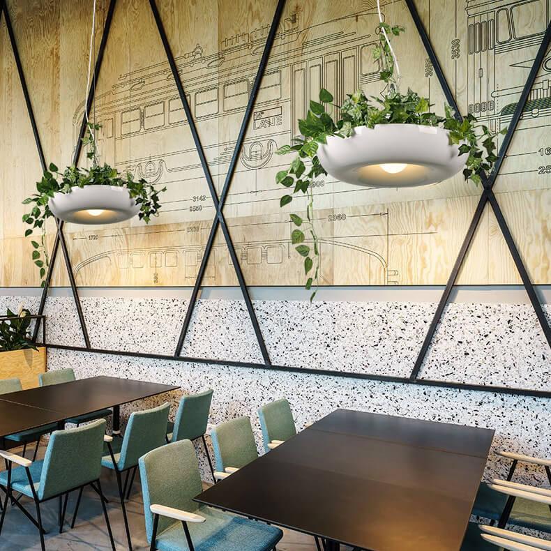 Contemporary Circle 1-Light Pendant Lamp