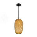 Premium Bamboo Weaving 1-Light Pendant Lamp - Rustic Design
