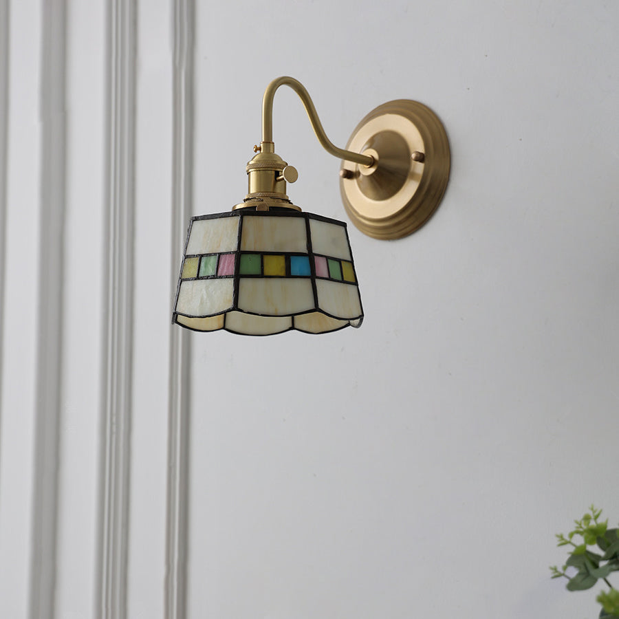 Tiffany Glass Wall Sconce