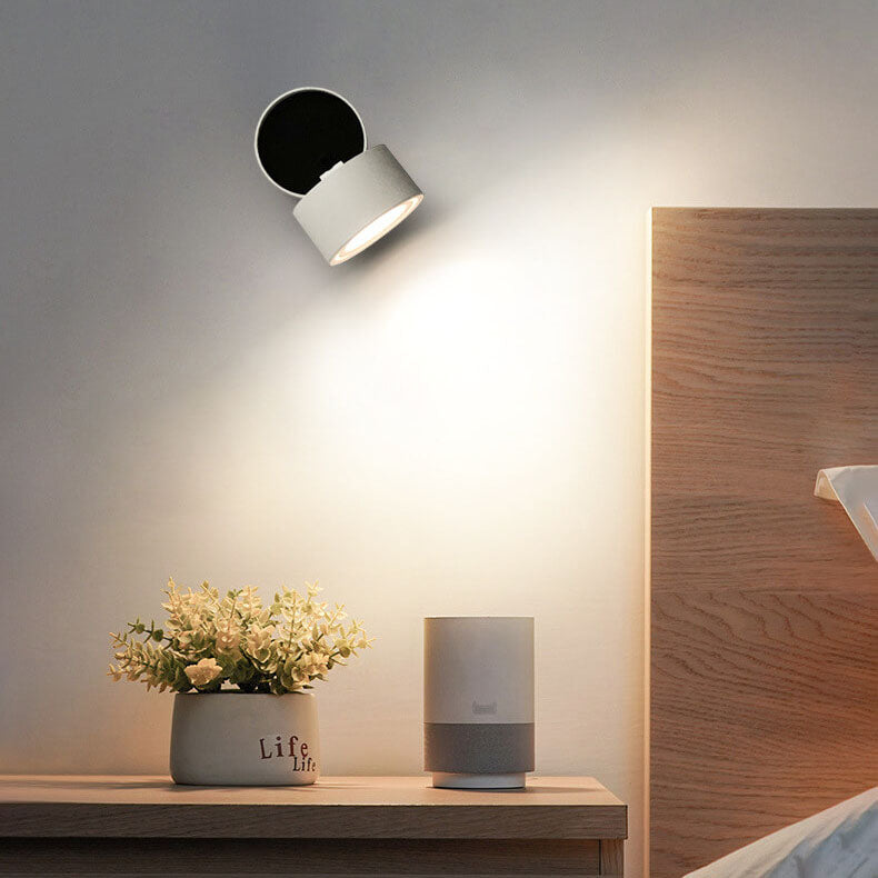 Minimalist Round Rotatable LED Wall Sconce Lamp