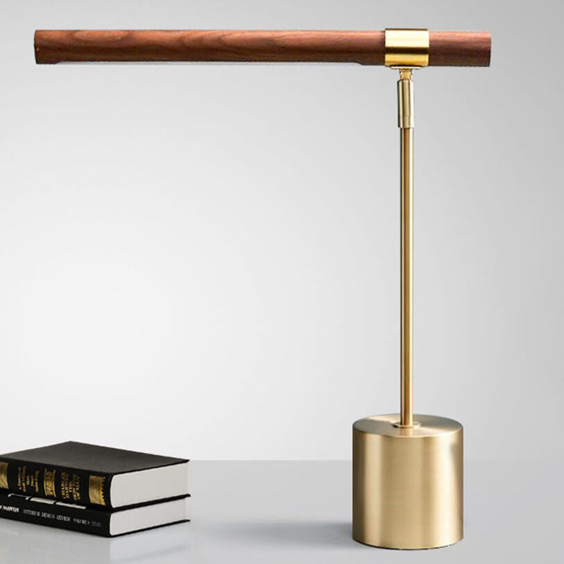 Minimalist Wood Grain LED Table Lamp