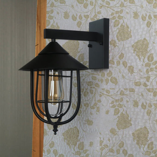 Premium Vintage Industrial Iron Wall Sconce - 1-Light