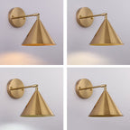 Brass Cone Iron Wall Sconce