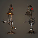 Vintage Industrial Iron Gear 1-Light Table Lamp