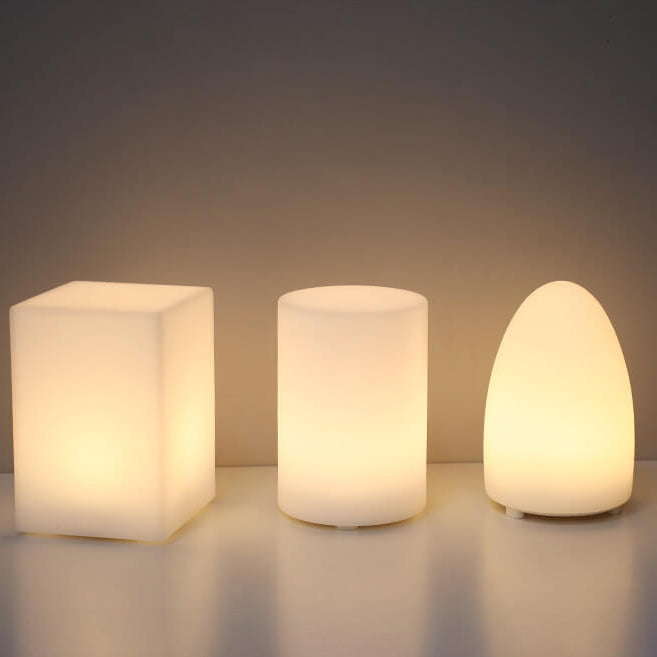 Premium Geometric Battery-Powered Night Light Table Lamp