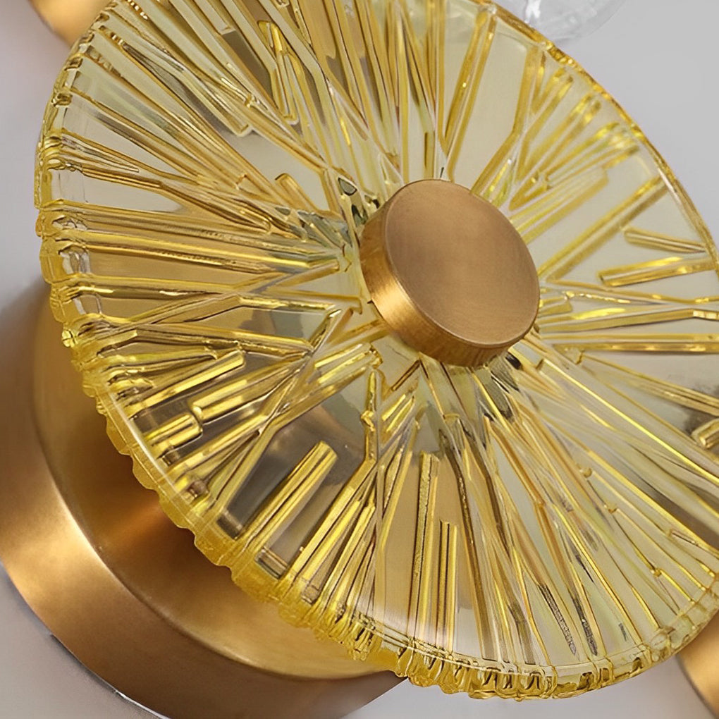 Luxury Round Glass LED Wall Light - Modern Home Decor