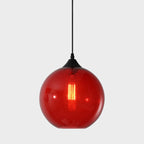 Premium Nordic Minimalist Round Glass Pendant Light - 1-Light