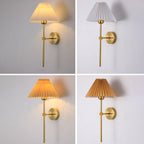 Modern Pleated Fabric Wall Sconce