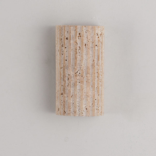 Travertine Semicircle LED Sconce