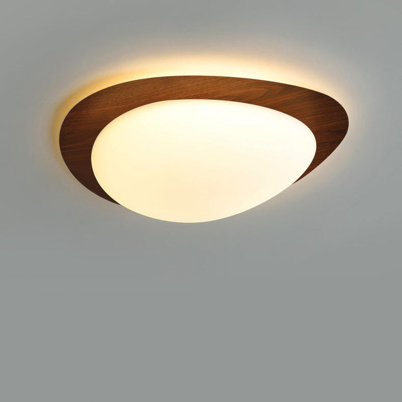Scandinavian Pebble LED Flush Mount Ceiling Light for Bedroom