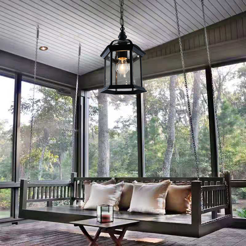 Premium Minimalist Hexagonal Aluminum and Glass Outdoor