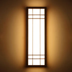Solid Wood Rectangle LED Wall Sconce
