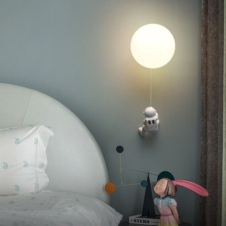 Modern Astronaut Orb Wall Sconce