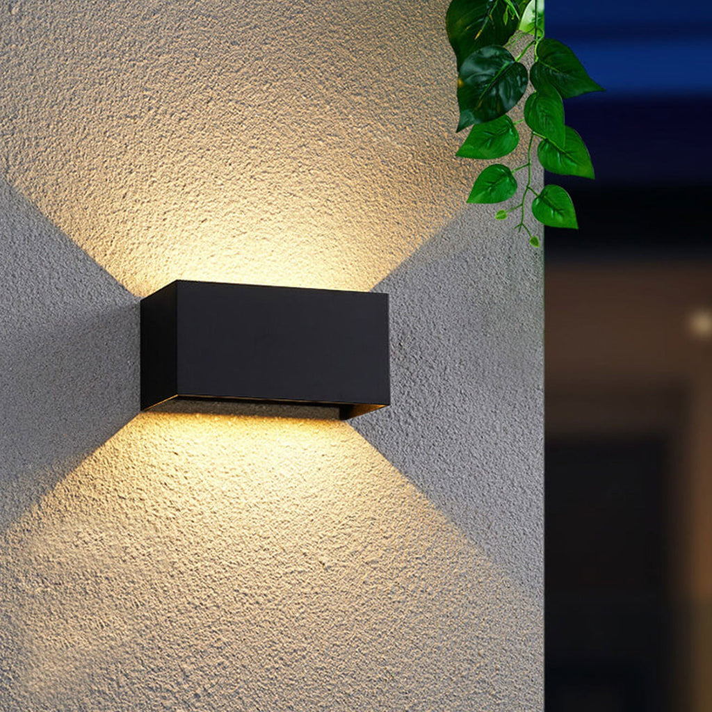 Premium Waterproof Rectangular LED Outdoor Wall Sconce