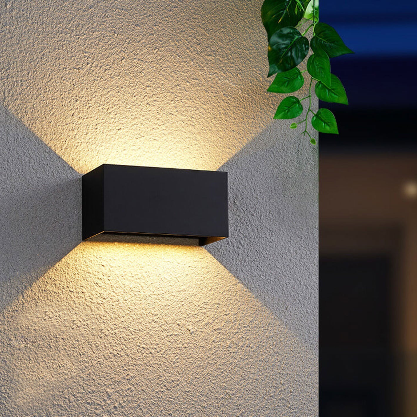 Premium Waterproof Rectangular LED Outdoor Wall Sconce