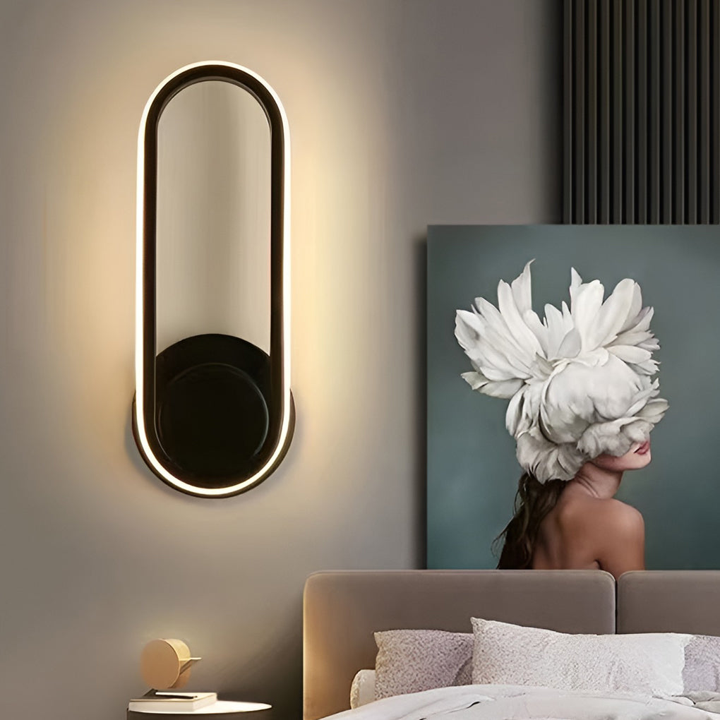 330° Rotatable Nordic LED Wall Sconce - Rounded Rectangular Design