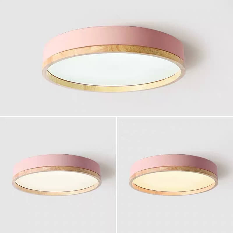 Elegant Round Acrylic LED Flush Mount Ceiling Light