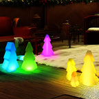 Premium Art Deco Solar-Powered RGB LED Christmas Tree
