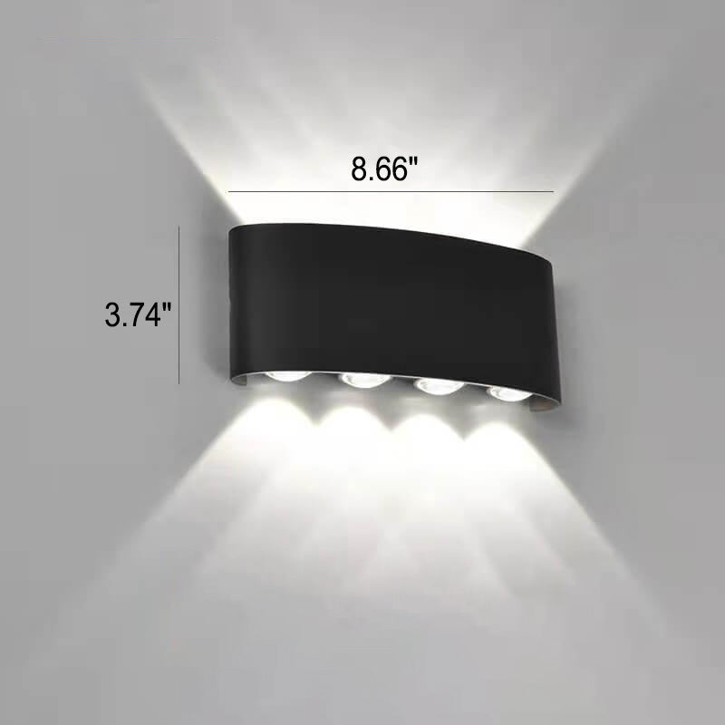 Premium Waterproof LED Outdoor Arc Wall Sconce