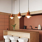 Nordic Minimalist Macaron Wood and Cement Pendant Light