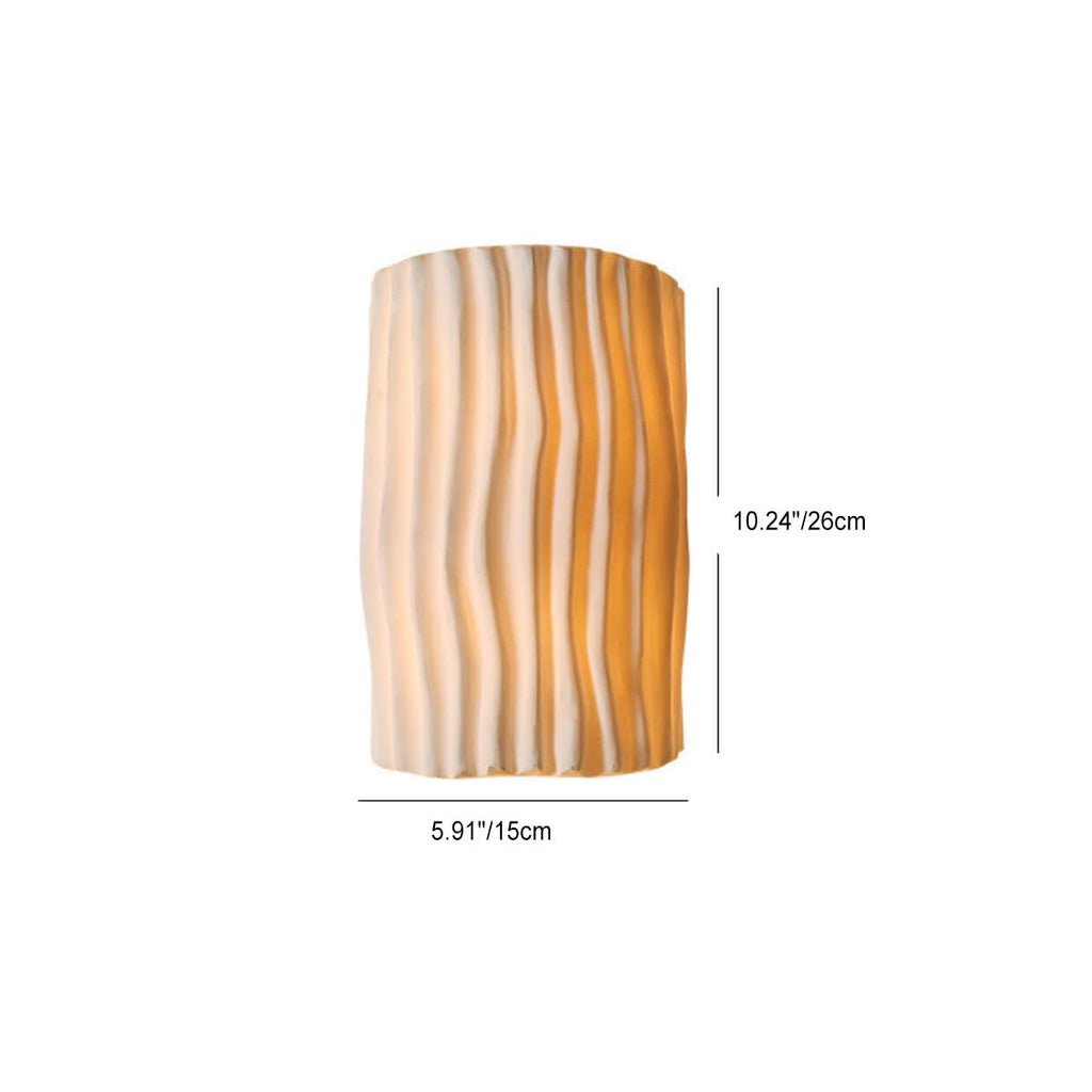 Nordic Striped Resin Wall Sconce