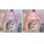 Luxury Lace Resin 1-Light Table Lamp - European Design