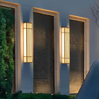 Premium Retro Grid Waterproof Rectangle LED Outdoor Wall Light
