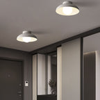 Wabi-Sabi Iron & Glass Semi-Flush Light