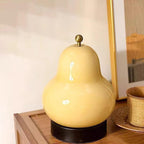 Rechargeable LED Touch Table Lamp - French Cream Pear Shape