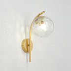 Modern Arc Glass Globe Wall Sconce