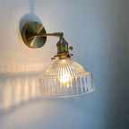 Brass Nordic Dome Glass Wall Sconce