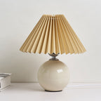 Minimalist Ceramic Pleated Table Lamp