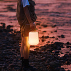 Premium Solar Waterproof Leather Cylinder Lantern