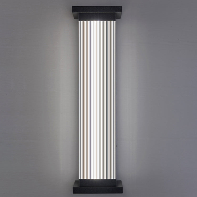Premium Waterproof Striped Rectangle Wall Sconce Lamp