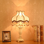 Elegant European Court Resin Table Lamp - 1-Light for Bedroom