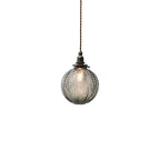 Vintage Lotus Glass Globe Pendant Light