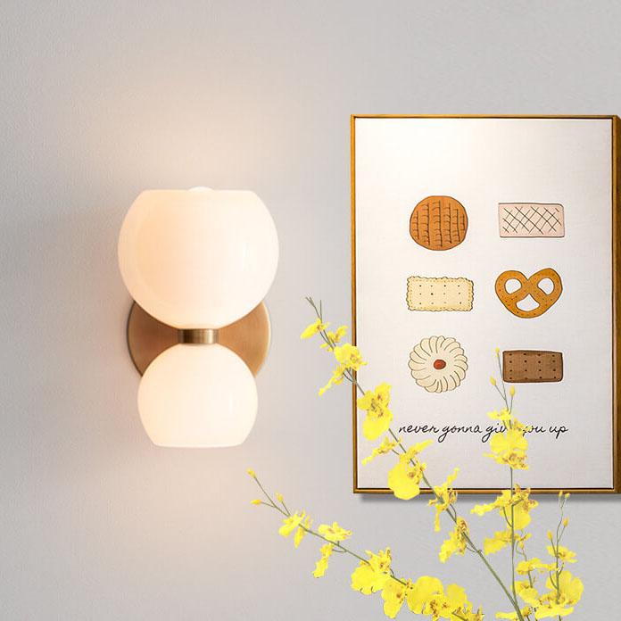 Contemporary 2-Light Bowl Sconce