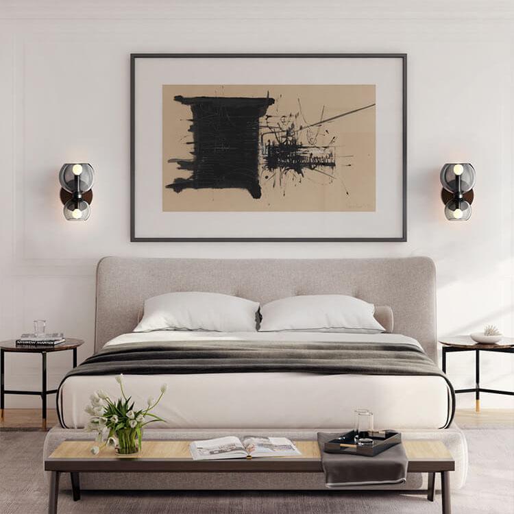 Contemporary 2-Light Bowl Sconce