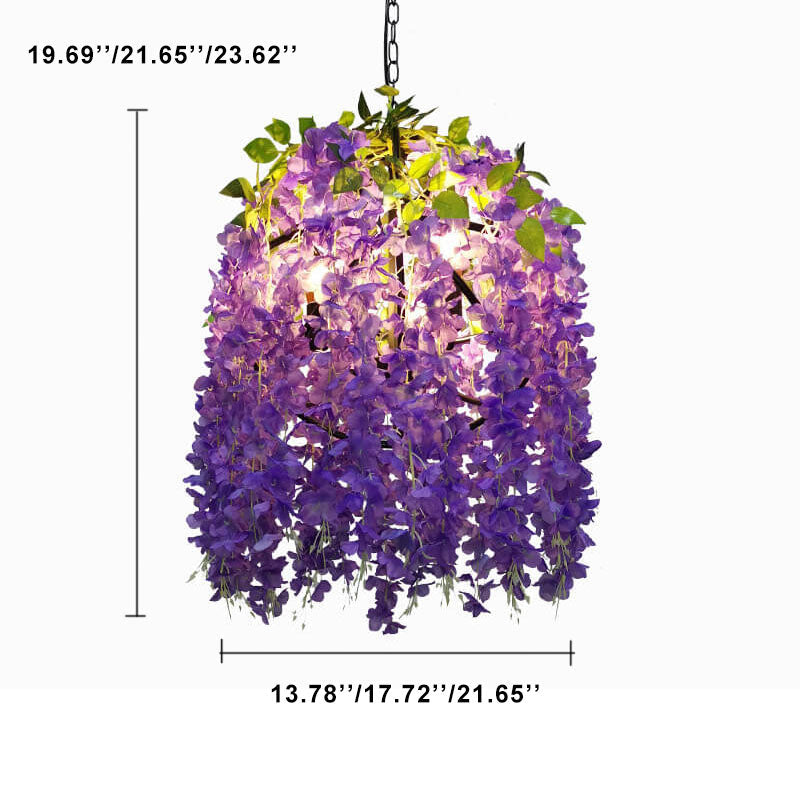 Colorful Globe Flower Chandeliers - Available in 1, 3, or 5 Lights