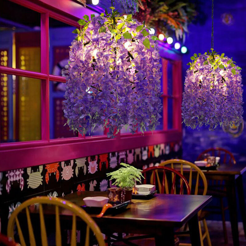 Colorful Globe Flower Chandeliers - Available in 1, 3, or 5 Lights