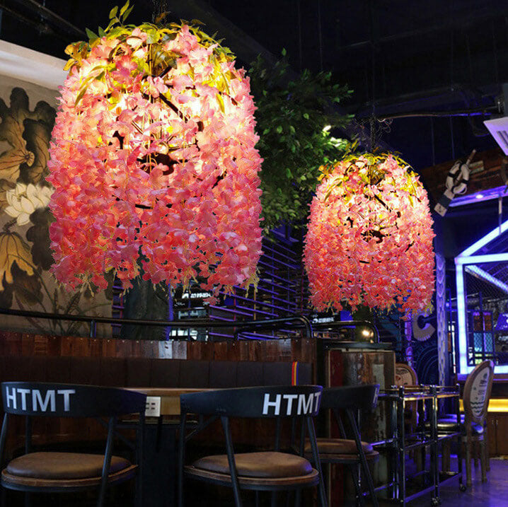 Colorful Globe Flower Chandeliers - Available in 1, 3, or 5 Lights