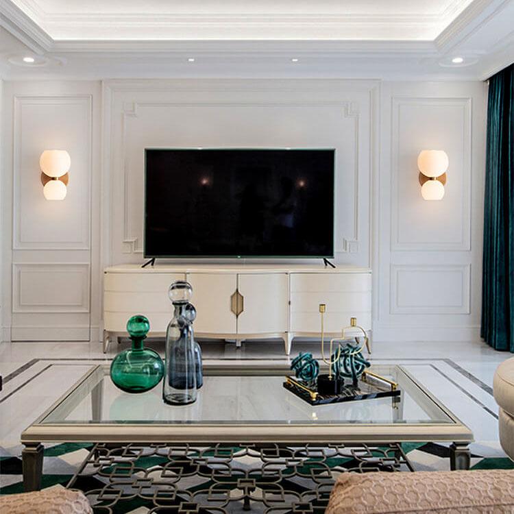 Contemporary 2-Light Bowl Sconce