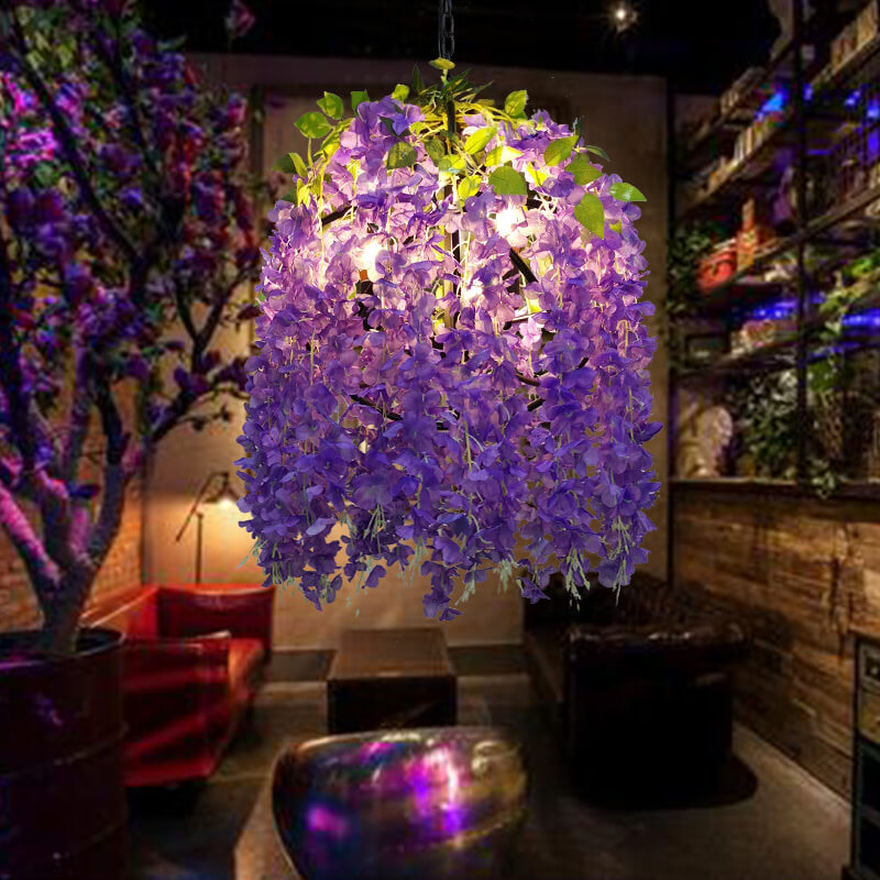 Colorful Globe Flower Chandeliers - Available in 1, 3, or 5 Lights