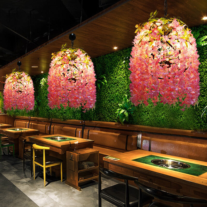 Colorful Globe Flower Chandeliers - Available in 1, 3, or 5 Lights