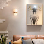 Contemporary 2-Light Bowl Sconce