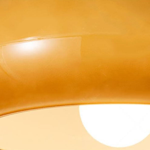 Modern Retro Round Glass Pendant Light