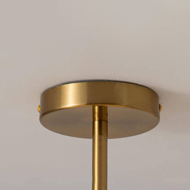 Modern Retro Round Glass Pendant Light